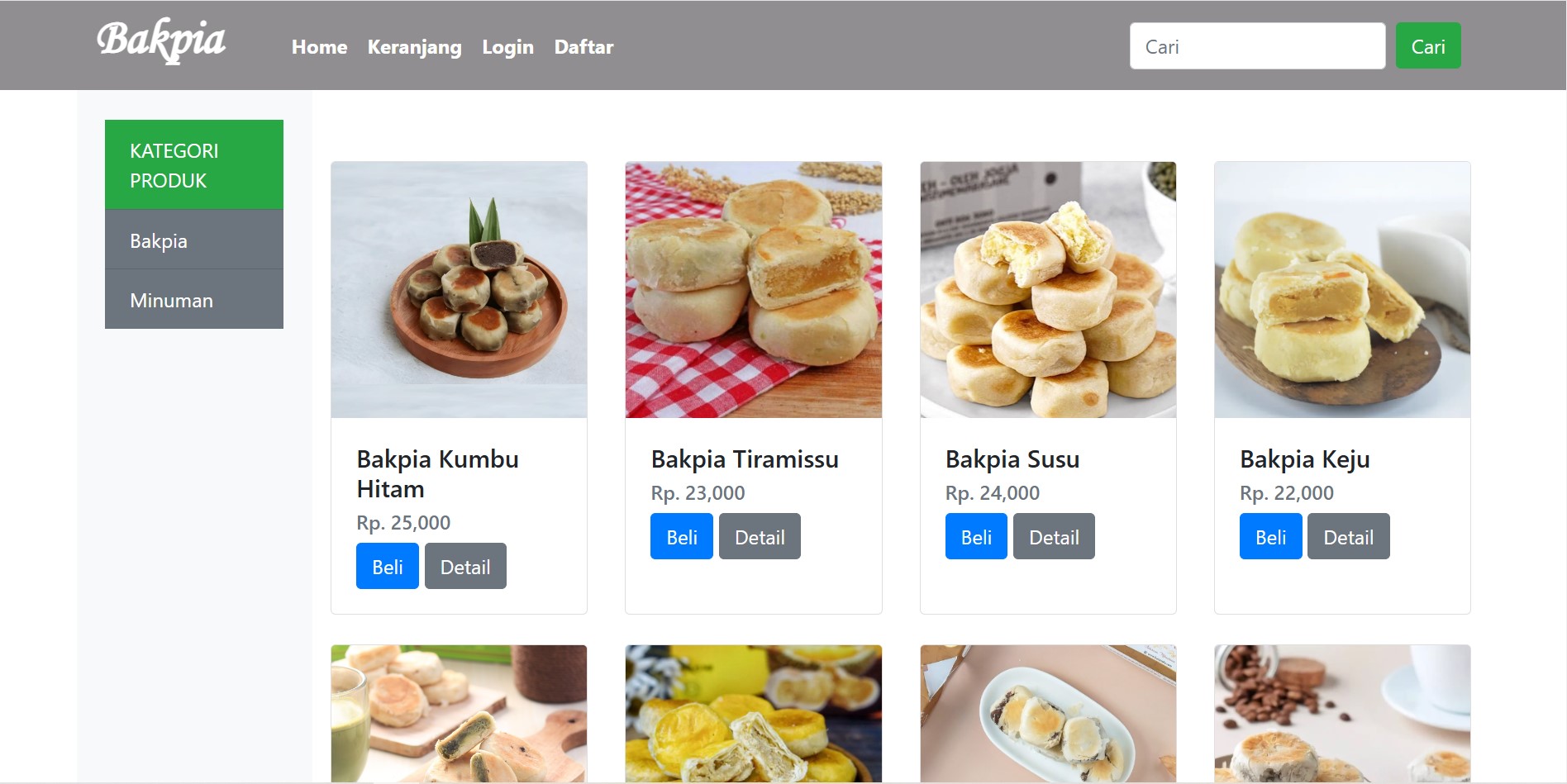 Online Store Ordering Website